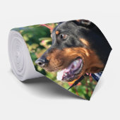 Doberman Pinscher Necktie Stropdas (Opgerold)