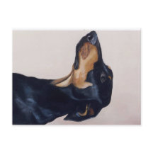 Doberman Pinscher Original Dog Art Briefkaart