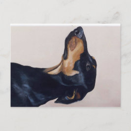 Doberman Pinscher Original Dog Art Briefkaart