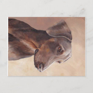 Doberman Pinscher Original Dog Art Briefkaart