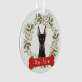 Doberman Pinscher Ornament (voorkant)