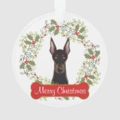Doberman Pinscher Ornament (achterkant)