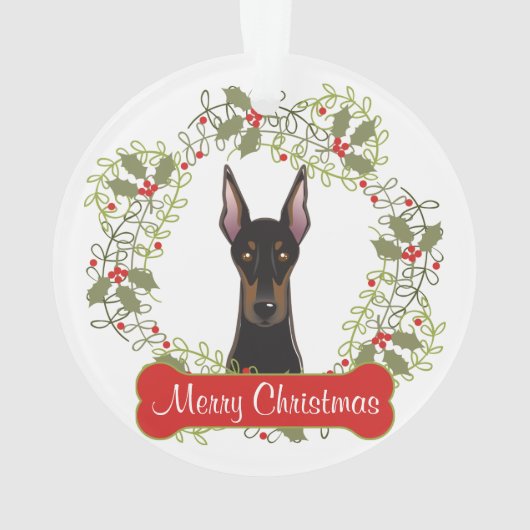 Doberman Pinscher  Ornament (achterkant)