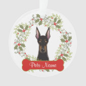 Doberman Pinscher Ornament (voorkant)