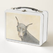 Doberman Pinscher Painting - Originele Dog Art (Voorkant)