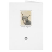 Doberman Pinscher Painting - Originele Dog Art (Achterkant)