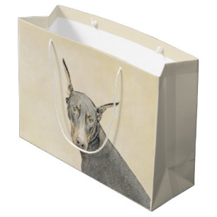 Doberman Pinscher Painting - Originele Dog Art Groot Cadeauzakje