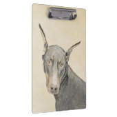 Doberman Pinscher Painting - Originele Dog Art Klembord (Rechts)
