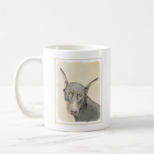 Doberman Pinscher Painting - Originele Dog Art Koffiemok