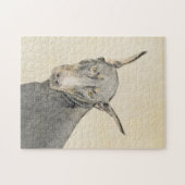 Doberman Pinscher Painting - Originele Dog Art Legpuzzel (Horizontaal)