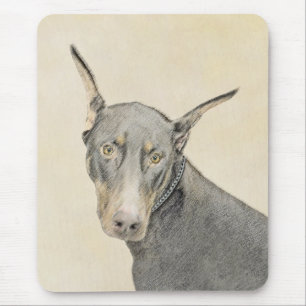 Doberman Pinscher Painting - Originele Dog Art Muismat