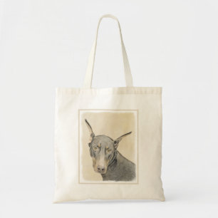 Doberman Pinscher Painting - Originele Dog Art Tote Bag