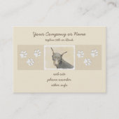 Doberman Pinscher Painting - Originele Dog Art Visitekaartje (Voorkant)