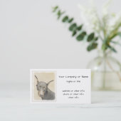 Doberman Pinscher Painting - Originele Dog Art Visitekaartje (Staand voorkant)