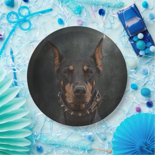Doberman Pinscher Papieren Bordje (Feest)