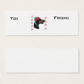 Doberman Pinscher Paws Cadeau Labels Mini Visitekaartjes (Voorkant /achterkant)
