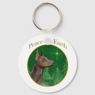 Doberman Pinscher Peace Sleutelhanger