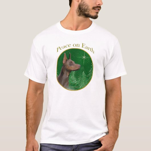 Doberman Pinscher Peace T-shirt (Voorkant)