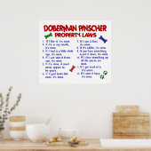 DOBERMAN PINSCHER PL2 POSTER (Keuken)