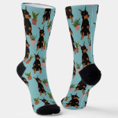 Doberman Pinscher Planten Sokken (Gebogen)