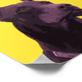 Doberman Pinscher Pop-Art Poster (Hoek)