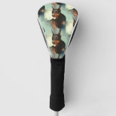 Doberman Pinscher Portrait Golfheadcover (Voorkant)
