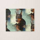 Doberman Pinscher Portrait Legpuzzel (Horizontaal)