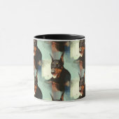 Doberman Pinscher Portrait Mok (Midden)