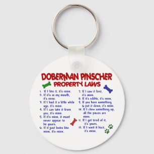 DOBERMAN PINSCHER Property Laws 2 Sleutelhanger