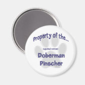 Doberman Pinscher Property - Magneet (Voorkant / Achterkant)