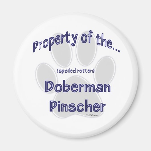 Doberman Pinscher Property - Magneet (Voorkant)
