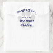 Doberman Pinscher Property Sticker (Tas)