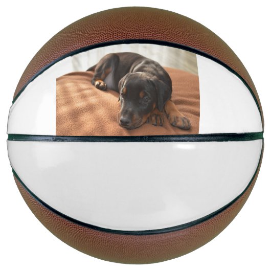 doberman-pinscher-puppy basketbal (Voorkant)