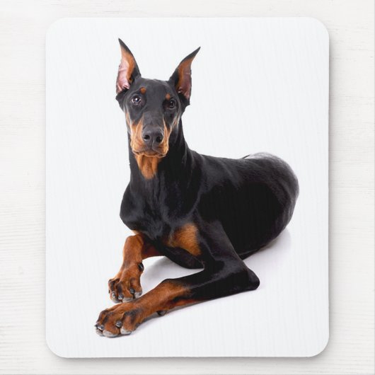 Doberman Pinscher Puppy Dog Mousepad Muismat (Voorkant)