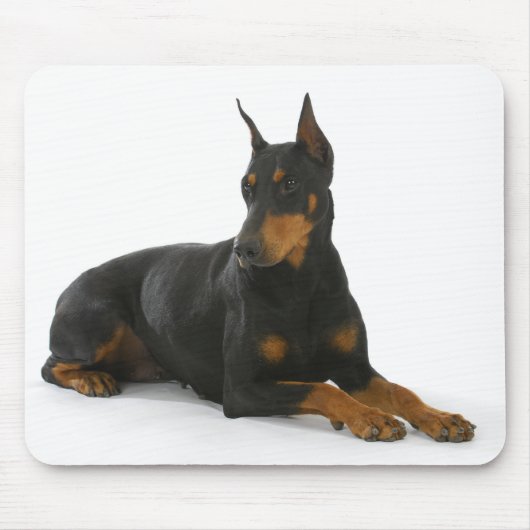 Doberman Pinscher Puppy Dog Mousepad Muismat (Voorkant)