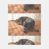 doberman-pinscher-puppy fleece deken (Voorkant)