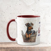 Doberman Pinscher Puppy Kisses Repareer Alles Mok