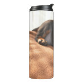 doberman-pinscher-puppy thermosbeker (Gedraaid links)
