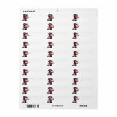 Doberman Pinscher Red Etiket (Full Sheet)