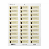 Doberman Pinscher Return-adreslabels Etiket (Full Sheet)