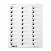Doberman Pinscher Return-adreslabels Etiket (Full Sheet)