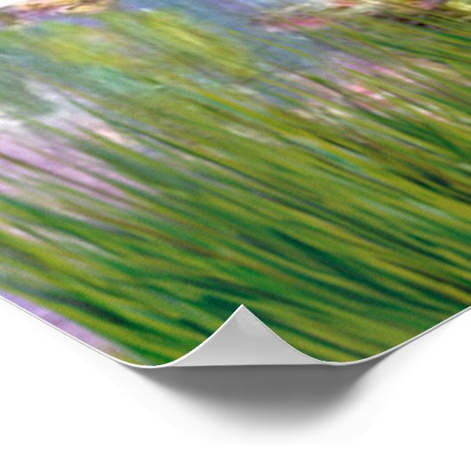 Doberman Pinscher (rood) - Lilies 2 Poster (Hoek)