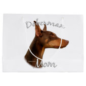 Doberman Pinscher (rood) mam 2 Groot Cadeauzakje (Achterkant)