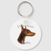 Doberman Pinscher (rood) mam 2 Sleutelhanger (Voorkant)