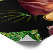 Doberman Pinscher (rood) - Mona Lisa Poster (Hoek)