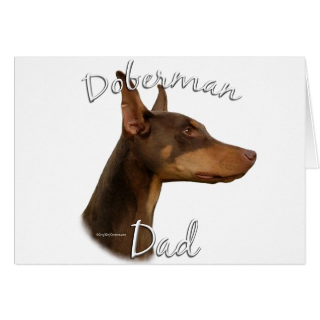 Doberman Pinscher (rood) Pa 2 (Voorkant Horizontaal)