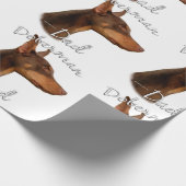 Doberman Pinscher (rood) Pa 2 Cadeaupapier (Hoek)