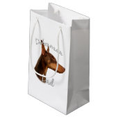 Doberman Pinscher (rood) Pa 2 Klein Cadeauzakje (Achterkant Gekanteld)