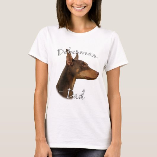 Doberman Pinscher (rood) Pa 2 T-shirt (Voorkant)