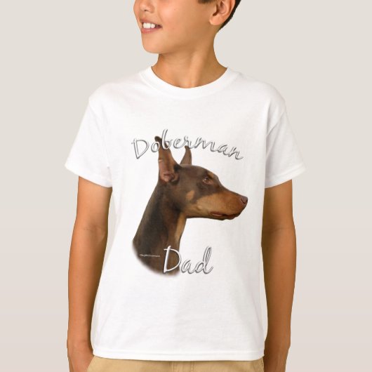 Doberman Pinscher (rood) Pa 2 T-shirt (Voorkant)